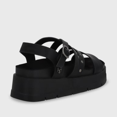 SANDALIA PLATAFORMA NEGRA MUJER 55231 GOTTA - 5