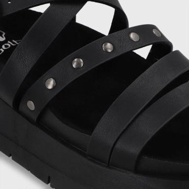 SANDALIA PLATAFORMA NEGRA MUJER 55231 GOTTA - 6