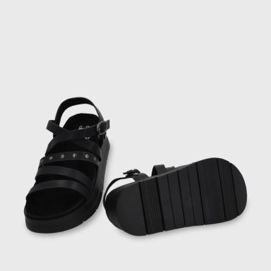 SANDALIA PLATAFORMA NEGRA MUJER 55231 GOTTA - 7