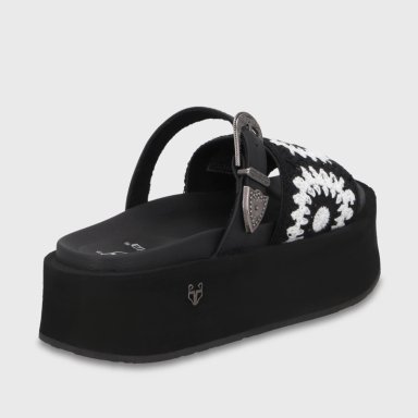 SANDALIA PLATAFORMA NEGRA MUJER 55942 GOTTA - 5