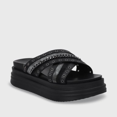 SANDALIA PLATAFORMA NEGRO MUJER 1571B GOTTA - 2