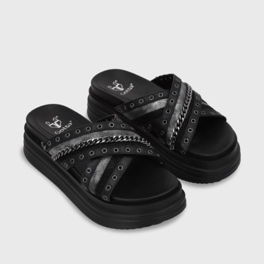 SANDALIA PLATAFORMA NEGRO MUJER 1571B GOTTA - 3