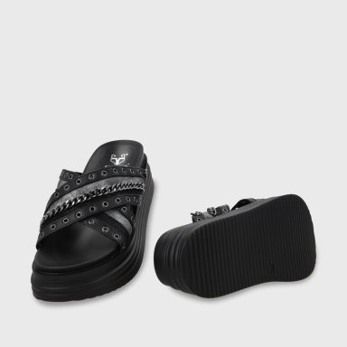 SANDALIA PLATAFORMA NEGRO MUJER 1571B GOTTA - 7