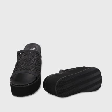 SANDALIA PLATAFORMA NEGRA MUJER 1566H GOTTA - 7