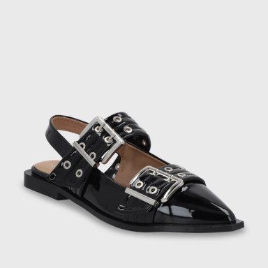 BALLERINA PLANA NEGRA MUJER 55240 GOTTA - 2