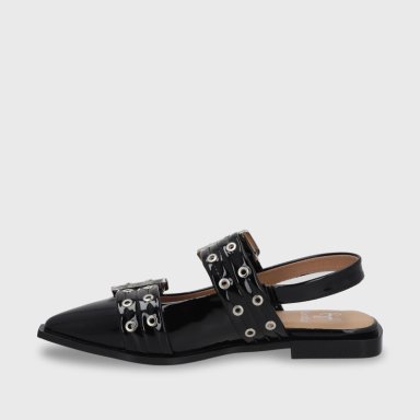 BALLERINA PLANA NEGRA MUJER 55240 GOTTA - 4