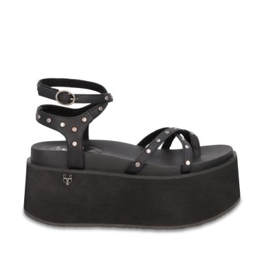 SANDALIA PLATAFORMA NEGRA MUJER 35188 GOTTA - 1