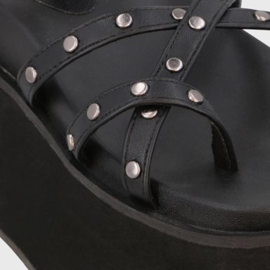 SANDALIA PLATAFORMA NEGRA MUJER 35188 GOTTA - 6