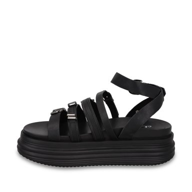 SANDALIA PLATAFORMA NEGRA MUJER 1571C - 4