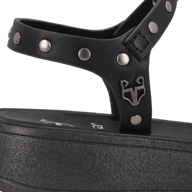 SANDALIA NEGRA MUJER 65690 - 6