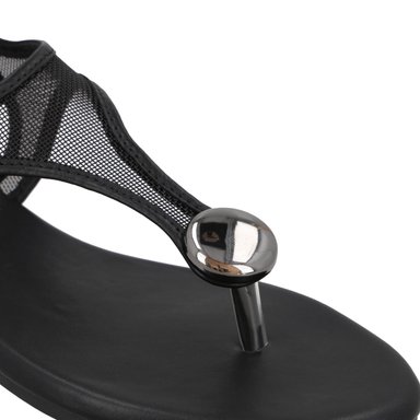 SANDALIA NEGRA MUJER 64122 - 6
