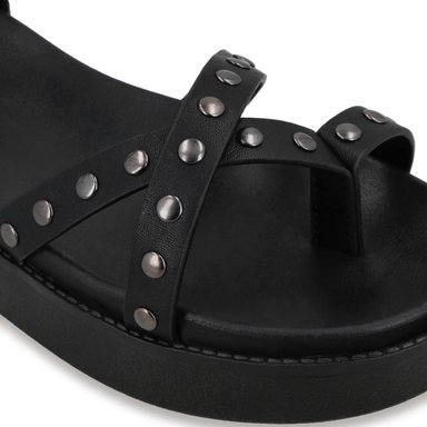 SANDALIA PLATAFORMA NEGRA MUJER 64170 - 6