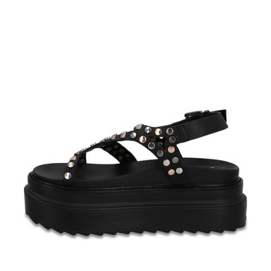 SANDALIA PLATAFORMA NEGRA MUJER 25236 - 4