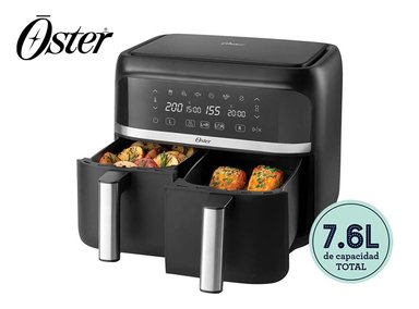 FREIDORA DE AIRE DUAL OSTER® DE 76L CON RECUBRIMIENTO DIAMONDFORCE CKSTAF7MCDDF