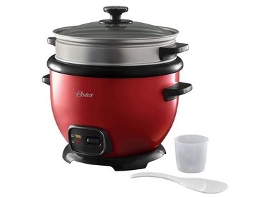 OLLA ARROCERA MULTIUSOS OSTER® ROJA CON FUNCIÓN DE MANTENER CALIENTE CKSTRC5730R