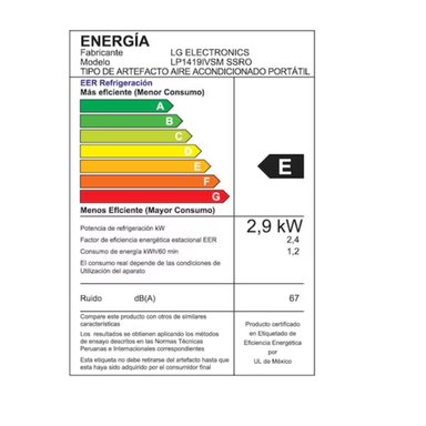 AIRE ACONDICIONADO PORTATIL INVERTER LG WIFI LP1419IVSM.SSR0 LG-1869.16 - 4