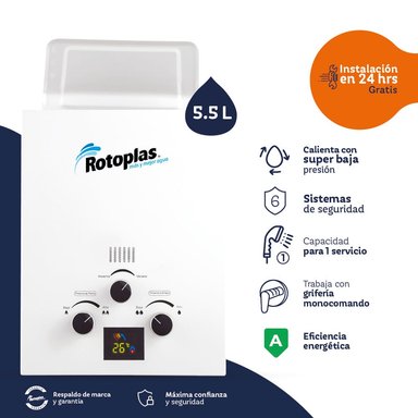 TERMA GN 5.5L ROTOPLAS A GAS FLAMING