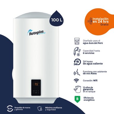 TERMA DE ACUMULACION ROTOPLAS 1500W ECOSMART PLUS WIFI 100LT
