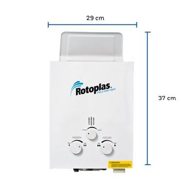 TERMA ELÉCTRICA 5.5L ROTOPLAS A GAS ECOFLAMING GN - 3