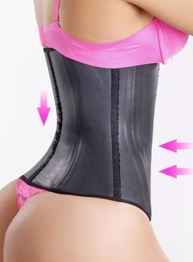 FAJA CINTURETE SILHOUETTE REDUCTOR Y HUMECTANTE NEGRO TALLA M