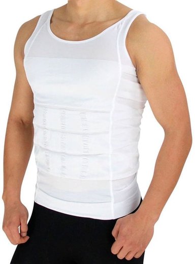 CAMISETA HOMBRE NATURELL BLANCO REDUCTORA Y CORRECTORA DE POSTURA TALLA S