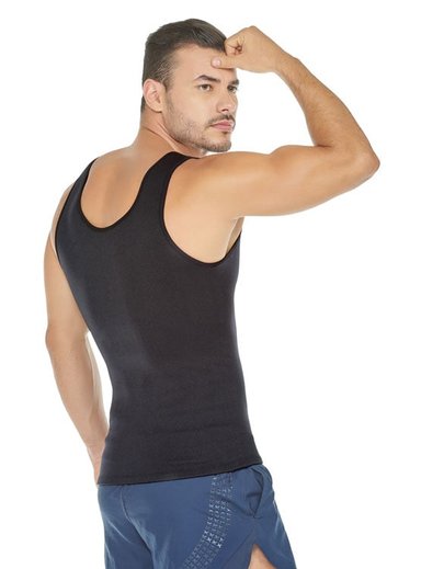 CAMISETA HOMBRE NATURELL NEGRO REDUCTORA Y CORRECTORA DE POSTURA TALLA M - 4