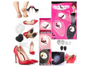 KIT 3 EN 1 PLANTILLAS DE GEL DE SILICONA PARA ZAPATOS DE TACÓN - 3