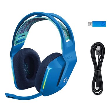 AUDÍFONOS GAMER LOGITECH G MICRÓFONO 733 LIGHTSPEED AZUL BLUETOOTH - 2