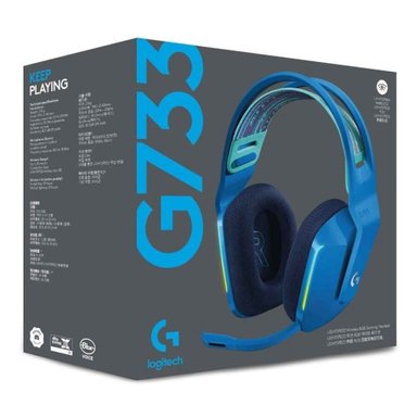 AUDÍFONOS GAMER LOGITECH G MICRÓFONO 733 LIGHTSPEED AZUL BLUETOOTH - 5