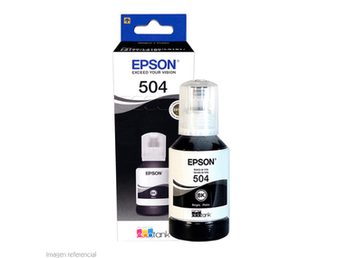 TINTA EPSON T504 NEGRO BOTELLA