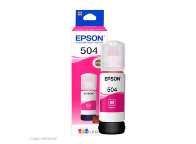 TINTA EPSON T504 MAGENTA BOTELLA 320 AL 70 ML