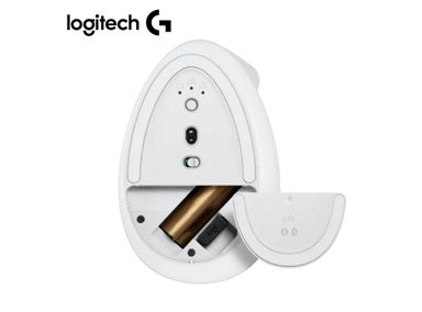 MOUSE LOGITECH LIFT VERTICAL ERGONÓMICO BLANCO CRUDO BLUETOOTH USB - 4