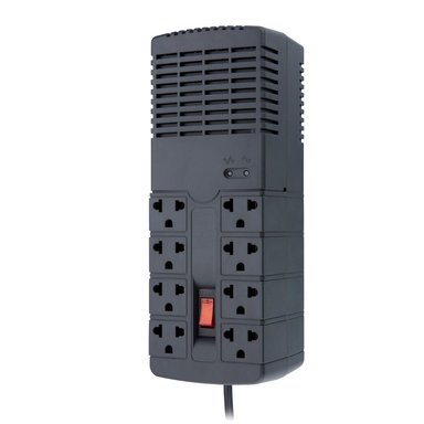 ESTABILIZADOR REGULADOR AUTOMATICO POWER LITE QUASAR AVR PLI1300 1300VA/650W 8 SALIDAS - 2