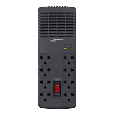 ESTABILIZADOR REGULADOR AUTOMATICO POWER LITE QUASAR AVR PLI1300 1300VA/650W 8 SALIDAS - 3