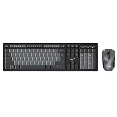 KIT TECLADO Y MOUSE GENIUS SMART KM-8200 AI COPILOT INALAMBRICO GRIS - 1
