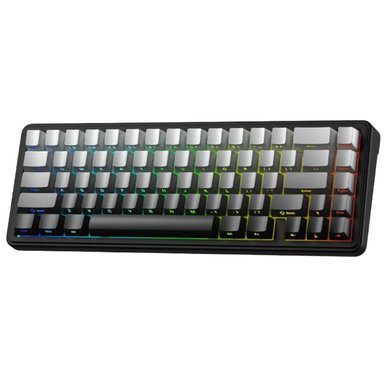TECLADO AULA F65 INALAMBRICO BLUETOOTH GRIS SWITCH GREY WOOD V3 - 1