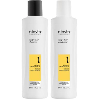 SHAMPOO NIOXIN EMPHASENXS1004 DENSIFICADOR + ACONDICIONADOR CABELLO NATURAL 1
