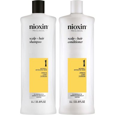 SHAMPOO NIOXIN EMPHASENXS1009 1000ML + ACONDICIONADOR CABELLO NATURAL 1