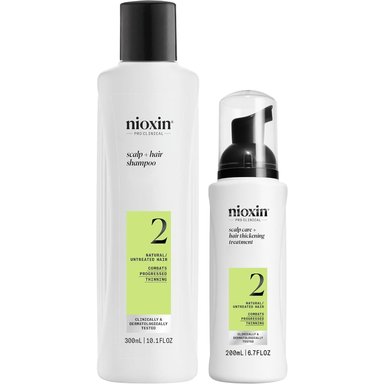 SHAMPOO NIOXIN EMPHASENXS2005 DENSIFICADOR + ESPUMA CAPILAR CABELLO NATURAL 2