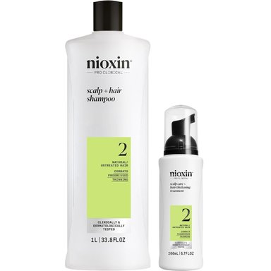 SHAMPOO NIOXIN EMPHASENXS2010 1000ML DENSIFICADOR + ESPUMA CAPILAR CABELLO NATURAL 2