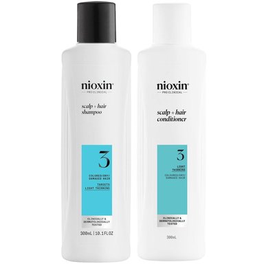 SHAMPOO NIOXIN EMPHASENXS3004 DENSIFICADOR + ACONDICIONADOR CABELLO TEÑIDO 3