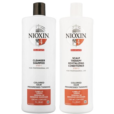 SHAMPOO NIOXIN EMPHASENXS4009 1000ML DENSIFICADOR + ACONDICIONADOR CABELLO TEÑIDO 4