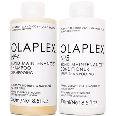 SHAMPOO OLAPLEX EMPHASEOLPX022 REPARADOR + ACONDICIONADOR N°4 + N° 5 - 2
