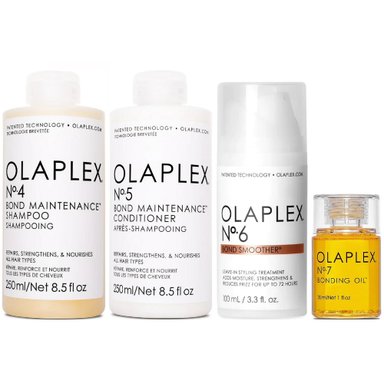 SHAMPOO OLAPLEX EMPHASEOLPX025 + ACONDICIONADOR +CREMA +ACEITE N°4 + N° 5 + N°6 + N°7