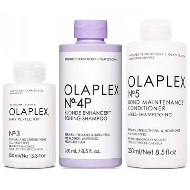 SET TRATAMIENTO CAPILAR OLAPLEX EMPHASEOLPX030 RUBIO N°3 + N°4P + N°5 - 2