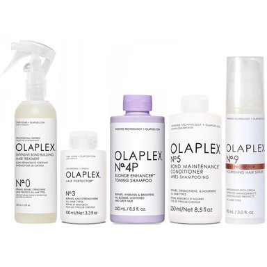 SET TRATAMIENTO CAPILAR OLAPLEX EMPHASEOLPX044 RUBIO N°0 + N°3 + N°4P + N°5 + N°9 - 1