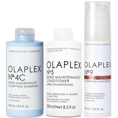 SHAMPOO OLAPLEX EMPHASEOLPX051 CLARIFICANTE + ACONDICIONADOR + SÉRUM N°4C + N°5 + N°9