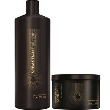 SHAMPOO SEBASTIAN EMPHASESEBDO016 1000ML + MASCARILLA 500ML DARK OIL