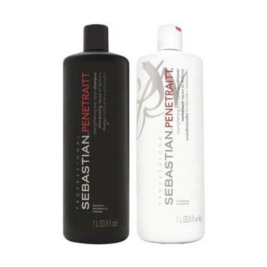 SHAMPOO SEBASTIAN EMPHASESEBPT010 REPARADOR 1000ML + ACONDICIONADOR 1000ML PENETRAITT