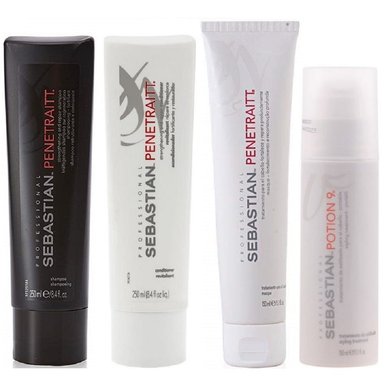 SHAMPOO SEBASTIAN EMPHASESEBPT015 250ML + CONDITIONER +MASCARILLA +POTION 9 PENETRAITT